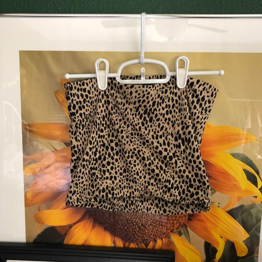Rare Brandy Melville Cheetah Tube Top (Strapless) - Gem